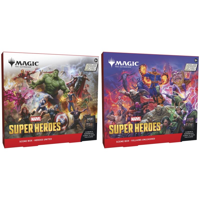 SUPER HEROES - SCENE BOX (x1) ANGLAIS